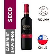 Vinho Tinto Cabernet Sauvignon Tres Medallas 750ml