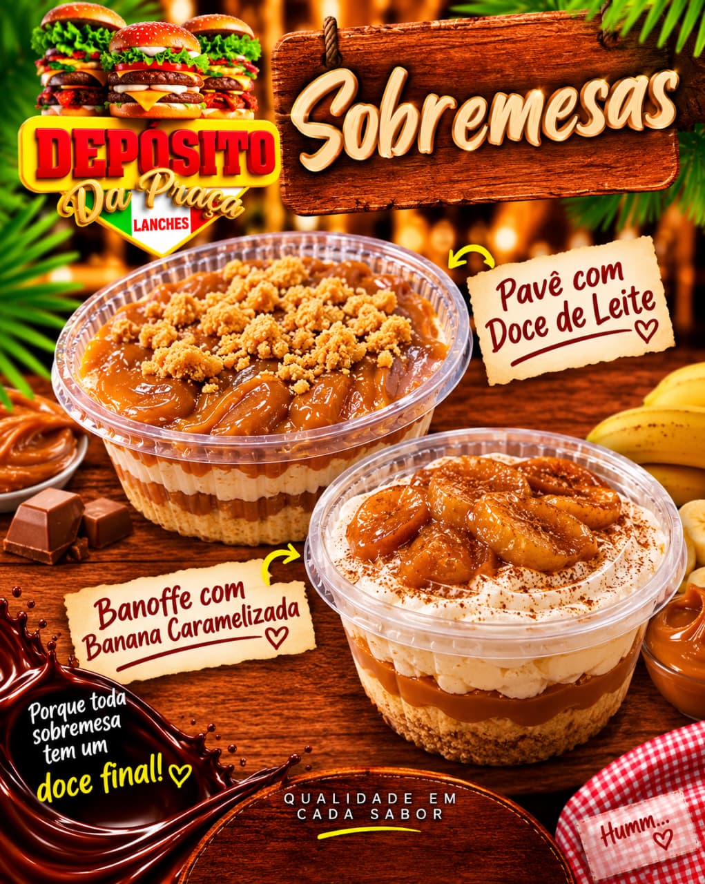 PAVÊ COM DOCE DE LEITE